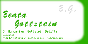 beata gottstein business card